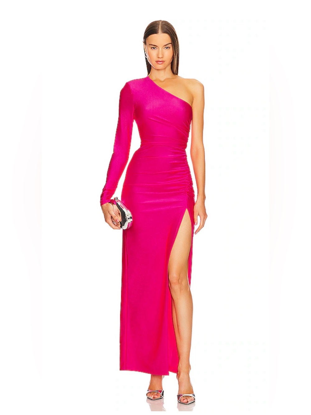 X REVOLVE Gilly Maxi Dress in Hot Pink-Michael Costello- Size XS